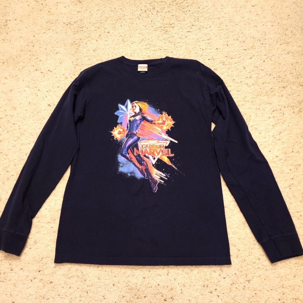 Marvel Navy Blue Long Sleeve Shirt